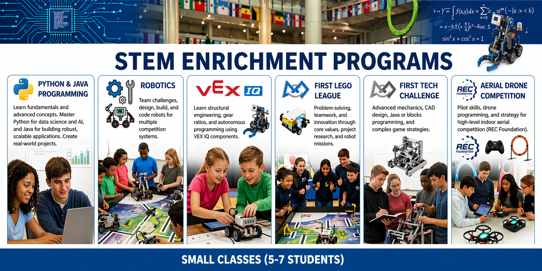 STEM Enrichment at GRD Talents — hands-on robotics, programming, and tournament programs